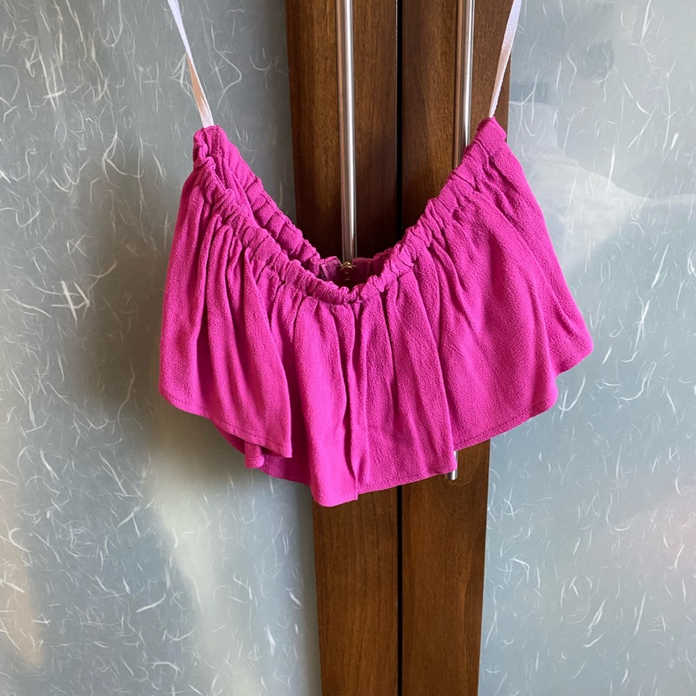 Crop top — strapless